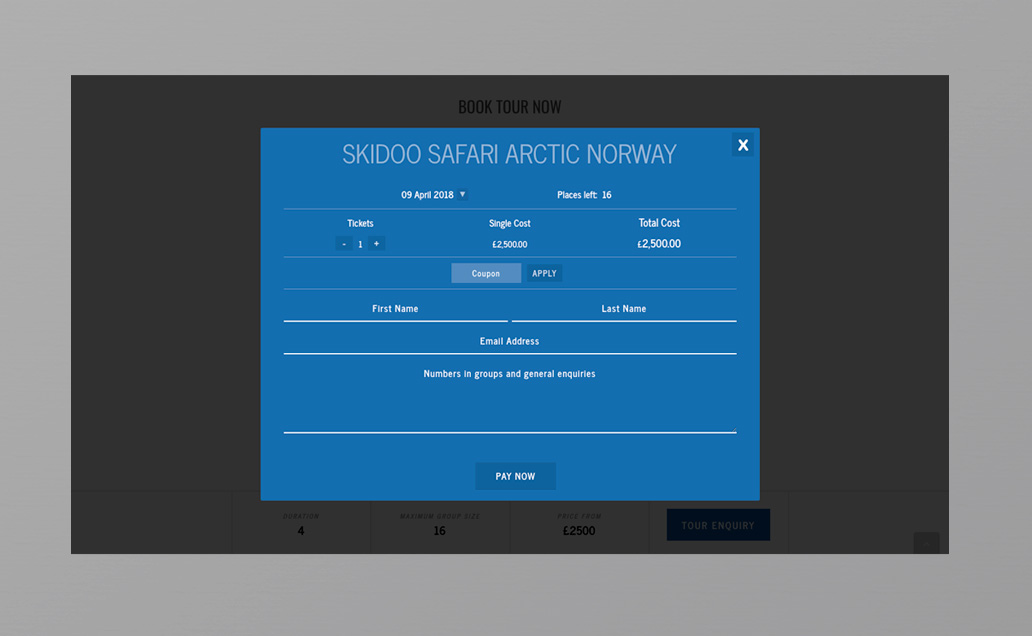 arctic-holiday-booking-form